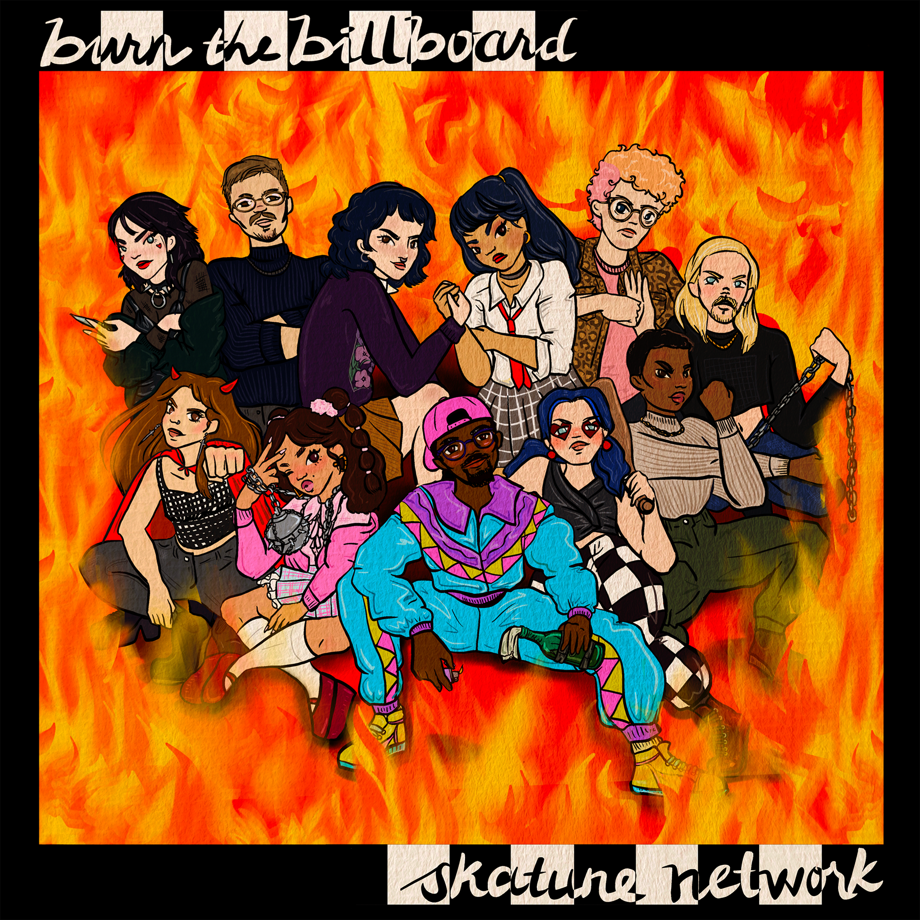 Skatune Network - burn the billboard