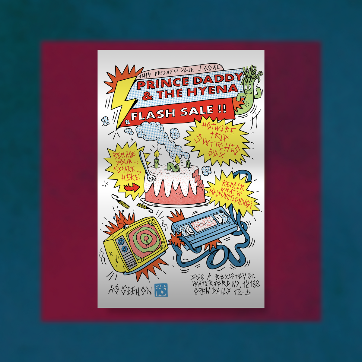 Prince Daddy & The Hyena - Hotwire Ad Poster